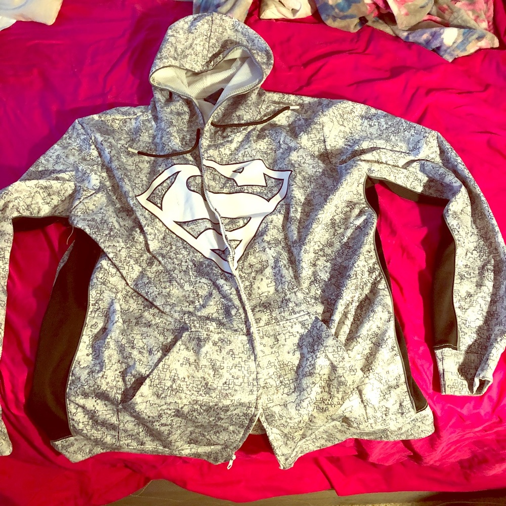 Superman zippered hoodie